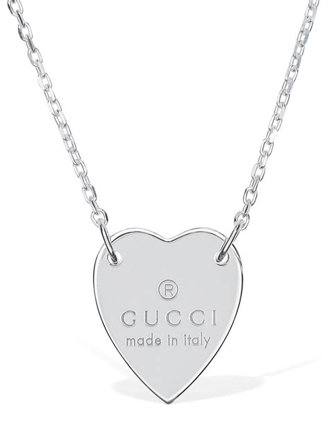 gucci collana argento 47 cm|Collane GUCCI da Donna .